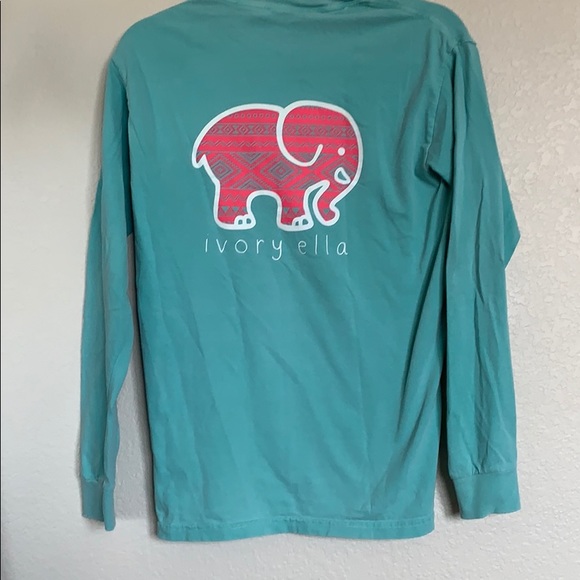 light blue IVORY ELLA long sleeve tshirt - Picture 2 of 2